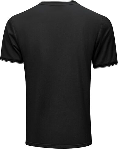 Little Beauty Short Sleeve Henley Shirts for Men Moisture Wicking Mens T-Shirts Breathable Casual Mens Henley Shirts in Saudi Arabia