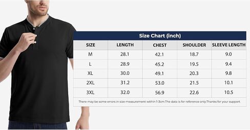 Little Beauty Short Sleeve Henley Shirts for Men Moisture Wicking Mens T-Shirts Breathable Casual Mens Henley Shirts in Saudi Arabia