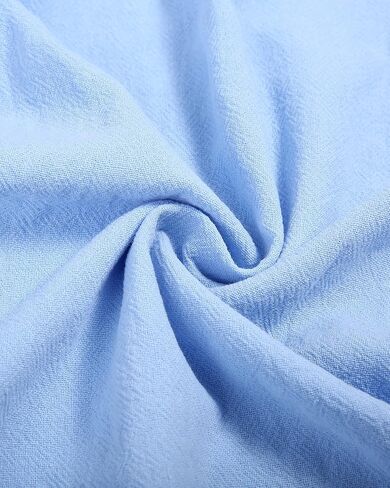 قميص Jacansi رجالي من الكتان Henley بأكمام طويلة كاجوال من القطن الهبي للشاطئ Henley in Kuwait