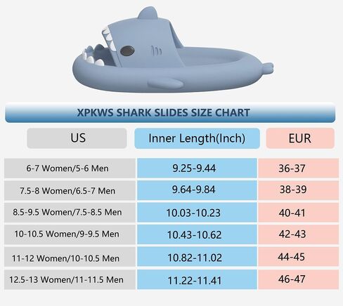 XPKWS Shark Slides for Women and Men Unisex Cloud Slippers Adult Novelty Beach Sandals with Thick Sole in Saudi Arabia