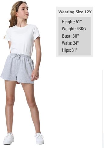 EXARUS 3 Pack Girls Pajama Plaid Shorts Sleep with Pockets Drawstring SweatShorts Elastic Waist Kids Wide Leg Summer in Saudi Arabia