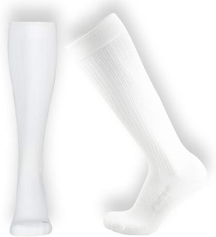 جوارب ضغط طبية للرجال والنساء 15-20 ملم زئبق من OrthoSleeve (X-Large، أسود) in Kuwait