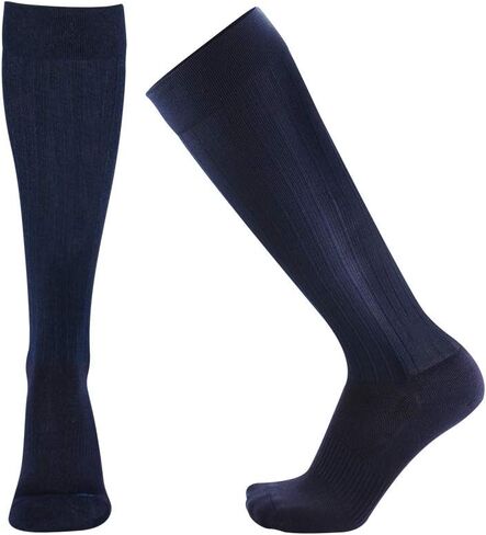 جوارب ضغط طبية للرجال والنساء 15-20 ملم زئبق من OrthoSleeve (X-Large، أسود) in Kuwait