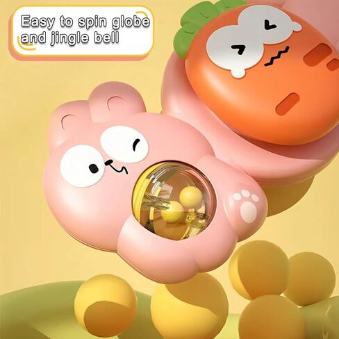 لعبة كأس الشفط الدوارة للأطفال الرضع من عمر 12 إلى 18 شهرًا للأولاد والبنات، ألعاب الحمام، هدايا عيد الميلاد الأول، ألعاب تململ دوارة حسية للأطفال الصغار 1-3 ألعاب حوض الاستحمام 3 قطع in Kuwait