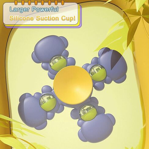 لعبة كأس الشفط الدوارة للأطفال الرضع من عمر 12 إلى 18 شهرًا للأولاد والبنات، ألعاب الحمام، هدايا عيد الميلاد الأول، ألعاب تململ دوارة حسية للأطفال الصغار 1-3 ألعاب حوض الاستحمام 3 قطع in Kuwait