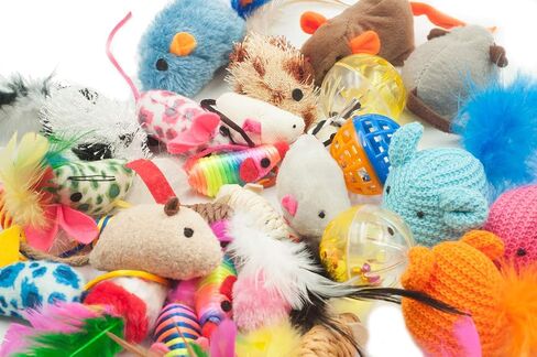 Fashion's Talk Mouse Cat Toys Soft Plush Catnip Mice Assorted Style Variety Pack 32 Count in Kuwait