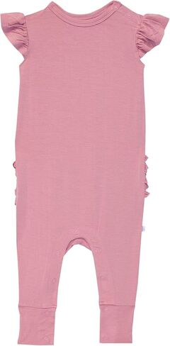 Posh Peanut Baby Girl Pajamas – Ruffled Cap Sleeve Romper PJs – Soft Viscose from Bamboo One-Piece for Babies & Toddlers in Saudi Arabia