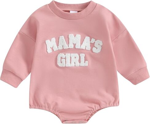 Sejardin Newborn Baby Girl Romper Daddys Girl Clothes Long Sleeve Round Neck Romper Toddler Girl Outfit in Saudi Arabia
