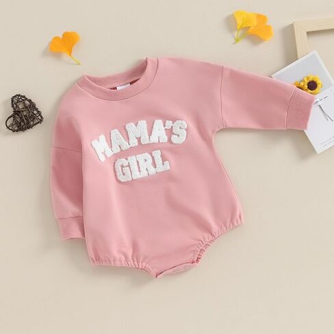 Sejardin Newborn Baby Girl Romper Daddys Girl Clothes Long Sleeve Round Neck Romper Toddler Girl Outfit in Saudi Arabia