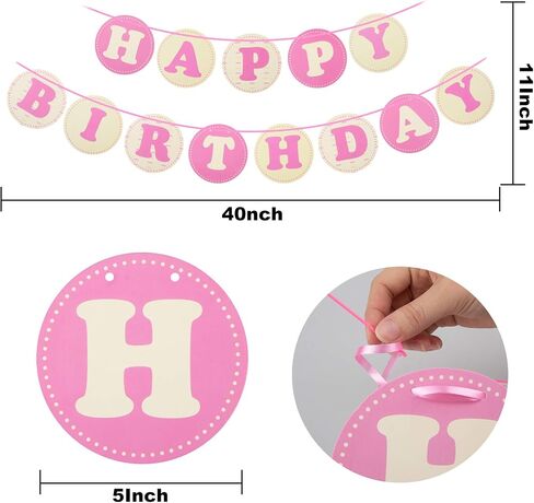 GAGILAND Dog Birthday Party Supplies Bandana Hat Banner Set Boy Girl Cute Bow Tie Scarf Dog Birthday Decorations (Pink，Dog Girl) in Saudi Arabia