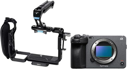 Sony Alpha FX3 Cinema Line Full-Frame Camera (Body Only) - Professional Cinematic Excellence with 4K Video Bundle with Lightweight XLR Handle Compatible Camera Cage (2 Items) in Saudi Arabia