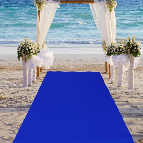 Boao Neoprene Carpet Runner Reusable Plastic Floor Runner Non Slip Rubber Backed Runner Rugs for Hallway Aisle Runner Carpet Roll for Wedding Party Decor Prom Business Outdoor (Hot Pink,20 x 2.3 ft) in Kuwait