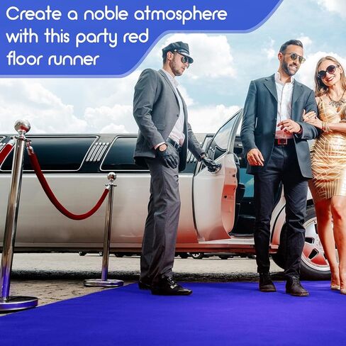 Boao Neoprene Carpet Runner Reusable Plastic Floor Runner Non Slip Rubber Backed Runner Rugs for Hallway Aisle Runner Carpet Roll for Wedding Party Decor Prom Business Outdoor (Hot Pink,20 x 2.3 ft) in Kuwait