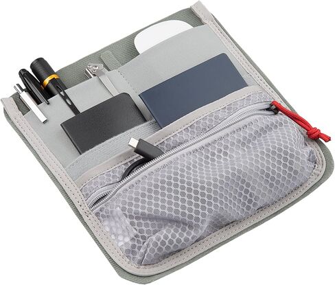 Vertx Admin Organizer Multi Pocket for Backpack, Bag Organization, Hook and Loop Attachment, Grey - One Size in Saudi Arabia
