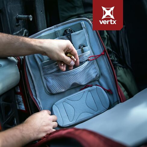 Vertx Admin Organizer Multi Pocket for Backpack, Bag Organization, Hook and Loop Attachment, Grey - One Size in Saudi Arabia