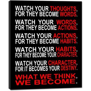 Pyradecor Black Framed Motivational 10 Things that Require Zero Talent Office Positive Quotes Inspirational Poster Canvas Prints for Classroom Living Room Home Decorations in Kuwait