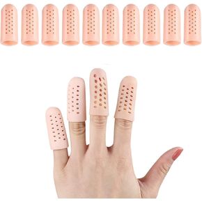 10 قطع من مهود الأصابع المصنوعة من السيليكون، دعم واقي الأصابع من الجل، أغطية أصابع الأكمام لالتهاب مفاصل الأصابع، إصبع الزناد، نفطة الذرة، الاحتكاك والفرك. in Kuwait