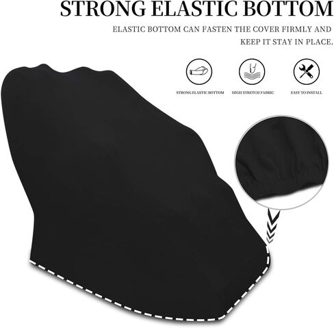 Easy-Going Stretch Massage Chair Cover, Full Body Massage Chair Sofa Covers, Dustproof Cover for Pets,Couch Cover for Massage Chair,Recliner Slipcovers for Dog,Cat,Baby(Black) in Kuwait