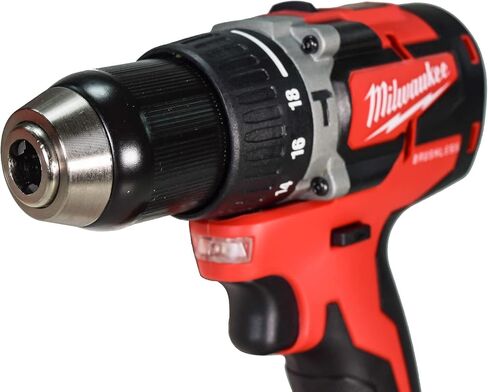 Milwaukee 2802-20 M18 18V 1/2" Compact Cordless Brushless Hammer Drill/Driver (Renewed) in Saudi Arabia