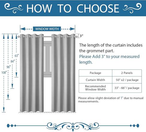 RHF Blackout Curtains 84 Inch Length 2 Panels Set, Primitive Linen Look, 100% Blackout Curtains Linen Blackout Curtains, Grommet Curtains for Living Room, Burlap Curtains-(50x84, Black) in Kuwait