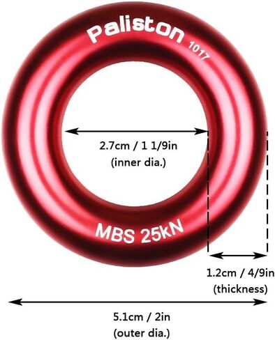 Paliston 25kN Rappel Ring لتسلق الصخور والأرجوحة in Kuwait