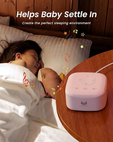 somezeds Sound Machine, White Noise Machine with 20 Soothing Sounds for Sleeping Nursery Sleep Timer, Office Home, Sound Machine Baby Sleep Therapy Powered by AC or USB for Sleeping Relaxation in Kuwait