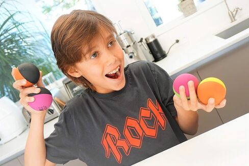 JA-RU Super Bounce Balls (6 Balls Assorted) 2.3 Inch Dual Color Bouncy Balls for Kids. Rubber Stress Ball, Stocking Stuffer, Treasure Box Toys for Classroom & Party Favors 990-6p. in Saudi Arabia