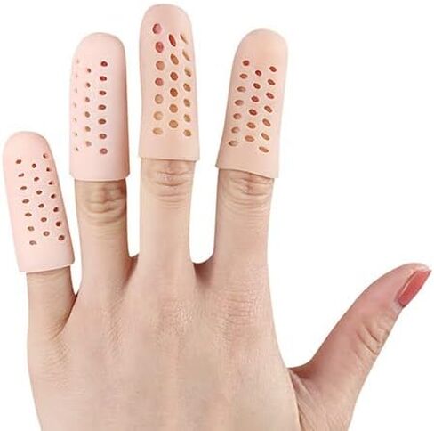 10 قطع من مهود الأصابع المصنوعة من السيليكون، دعم واقي الأصابع من الجل، أغطية أصابع الأكمام لالتهاب مفاصل الأصابع، إصبع الزناد، نفطة الذرة، الاحتكاك والفرك. in Kuwait