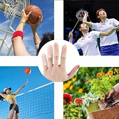 10 قطع من مهود الأصابع المصنوعة من السيليكون، دعم واقي الأصابع من الجل، أغطية أصابع الأكمام لالتهاب مفاصل الأصابع، إصبع الزناد، نفطة الذرة، الاحتكاك والفرك. in Kuwait