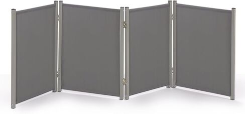 رانتيلا بوابة للكلاب والحيوانات الاليفة قوية ومتينة وقابلة للطي وقابلة للحمل داخل المنزل (بوابة رمادية للحيوانات الاليفة، 4 الواح بطول 24 انش) in Kuwait