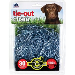 Prevue Pet Products 2114 Medium-Duty 15' Tie-Out Chain, Stainless Steel