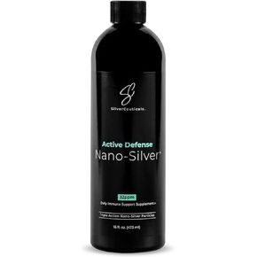 Colloidal Silver w/Nano SilverSol - 10ppm 8oz - 8X More Effective - Natural Immune Support - Save The Sick Days - Ages 5 & Up - Outperforms Higher PPM Silvers - No Taste & Smell - 3rd Party Tested in Saudi Arabia