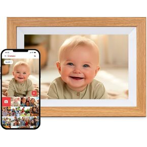 CONTINU.US 10.1" WiFi Digital Picture Frame | LCD Touch Screen, 32GB Storage, Smart Digital Photo Frame Display - Auto-Rotate Portrait and Landscape Frameo Electronic Frame - Instantly Share Memories