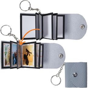 uniqicon Mini Photo Keychain DIY Small Custom Memory Photo Picture Keychains Personalized Key Ring Picture Book for Family in Saudi Arabia