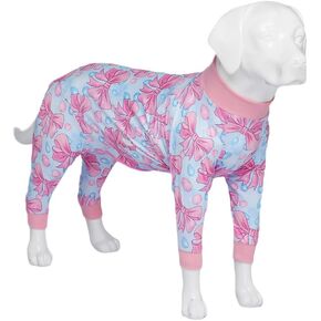 Xqpetlihai Dog Onesie Surgery Recovery Suit for Medium Large Dogs Recovery Shirt for Abdominal Wounds or Skin Diseases Bodysuit Dogs Pajamas for Shedding Allergy Anti Licking(XL,C)