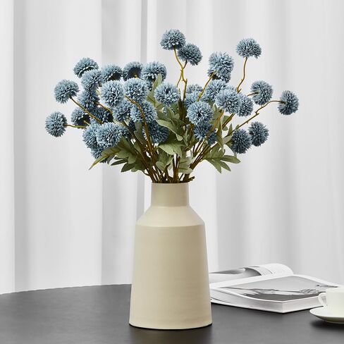 Faux Kiku Flower Cream – 10-Stem Pack Faux Chrysanthemum Flowers – Artificial Flower Ball for Floral Arrangements, Table Centerpieces, Flower Bouquet – Realistic Faux Flowers for Vase, Wedding, Party in Kuwait