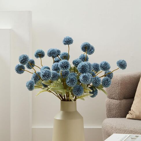 Faux Kiku Flower Cream – 10-Stem Pack Faux Chrysanthemum Flowers – Artificial Flower Ball for Floral Arrangements, Table Centerpieces, Flower Bouquet – Realistic Faux Flowers for Vase, Wedding, Party in Kuwait