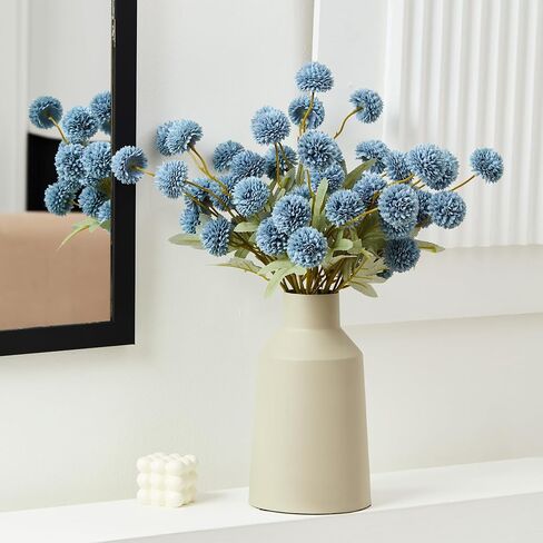 Faux Kiku Flower Cream – 10-Stem Pack Faux Chrysanthemum Flowers – Artificial Flower Ball for Floral Arrangements, Table Centerpieces, Flower Bouquet – Realistic Faux Flowers for Vase, Wedding, Party in Kuwait