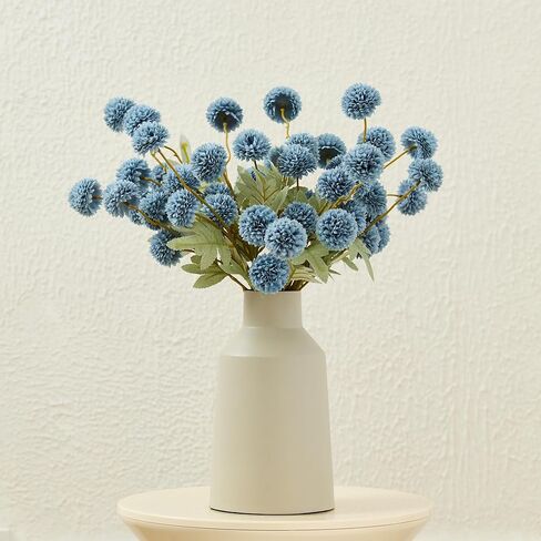 Faux Kiku Flower Cream – 10-Stem Pack Faux Chrysanthemum Flowers – Artificial Flower Ball for Floral Arrangements, Table Centerpieces, Flower Bouquet – Realistic Faux Flowers for Vase, Wedding, Party in Kuwait