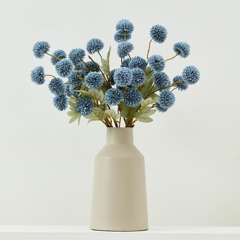 Faux Kiku Flower Cream – 10-Stem Pack Faux Chrysanthemum Flowers – Artificial Flower Ball for Floral Arrangements, Table Centerpieces, Flower Bouquet – Realistic Faux Flowers for Vase, Wedding, Party in Kuwait