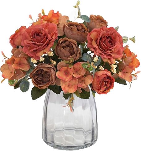 Artificial Flowers Silk Peony Fake Hydrangea Flower Faux Pink Bouquet Decor for Home Bridal Wedding Party Festival Decoration in Saudi Arabia