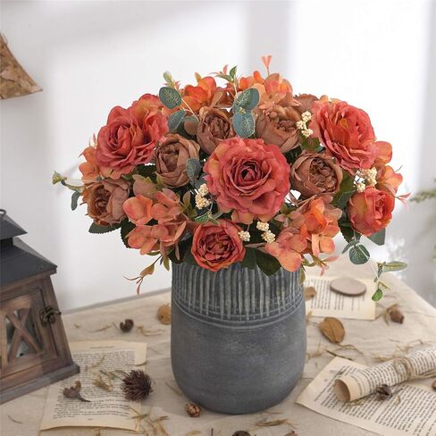 Artificial Flowers Silk Peony Fake Hydrangea Flower Faux Pink Bouquet Decor for Home Bridal Wedding Party Festival Decoration in Saudi Arabia