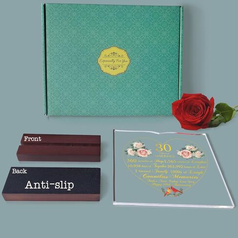 Best 30th Wedding Anniversary Romantic Gifts for Parents, couple. Gifts for 30th Anniversary, 30th Wedding Anniversary Decoration Gifts for Parents or Friends on their 30th Wedding Anniversary. in Kuwait