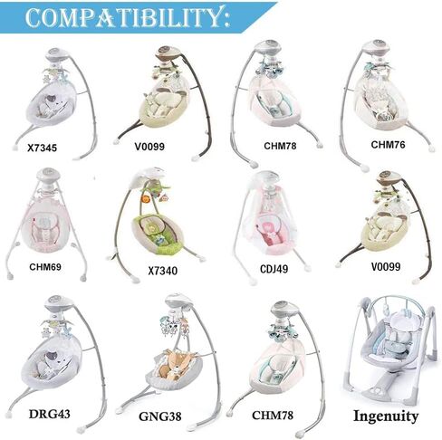 STRIVY 6V AC/DC Adapter for Fisher Price Cradle Swing,Butterfly Ocean Wonders,Rainforest Cradle Swing,Fisher Price M6156 M7590 V3667 V0099 P0097 TM R9951 J8518 J4205 K4227 K7924 Power Supply Cord in Kuwait