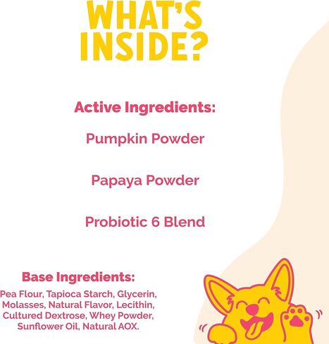 مضغ بروبيوتيك LuckyTail للكلاب - صحة الأمعاء للكلاب - أساسيات البطن للكلاب - مسحوق اليقطين للكلاب - إنزيمات هضمية للكلاب - تقريبًا. 180 مضغ ناعم in Kuwait