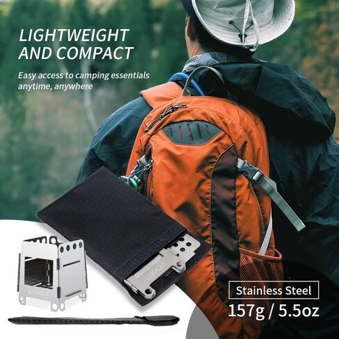 Lixada Camping Stove Wood Burning Stoves Portable Backpacking Stove Stainless Steel Alcohol Stove for Outdoor Camping Hiking Backpacking Picnic BBQ in Saudi Arabia