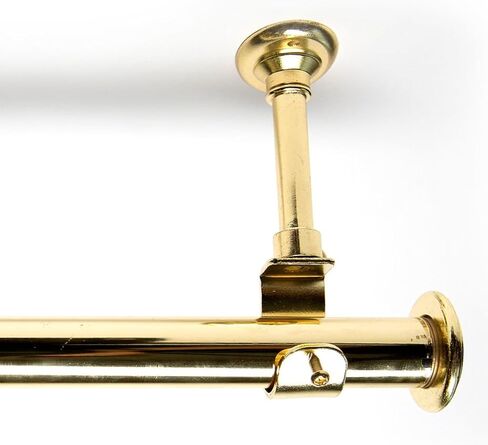 Room/Dividers/Now 108in-168in Hanging Curtain Rod With Brackets, Black | Ceiling Mount Curtain Rods Set for Windows, Doors, Room Dividers | 1" Diameter Adjustable Ceiling Mount Wall Mount Hanging Rods in Saudi Arabia