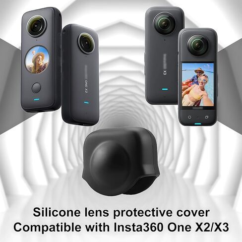 غطاء عدسة انستا 360 X3 X2، غطاء حماية من السيليكون لملحقات حماية العدسات انستا 360 ون X3 X2 in Saudi Arabia