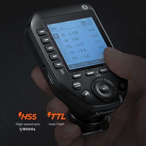 GODOX XproII-C E-TTL II 2.4G Wireless Flash Trigger High Speed Sync 1/8000s X System High-Speed with Big LCD Screen Transmitter in Saudi Arabia