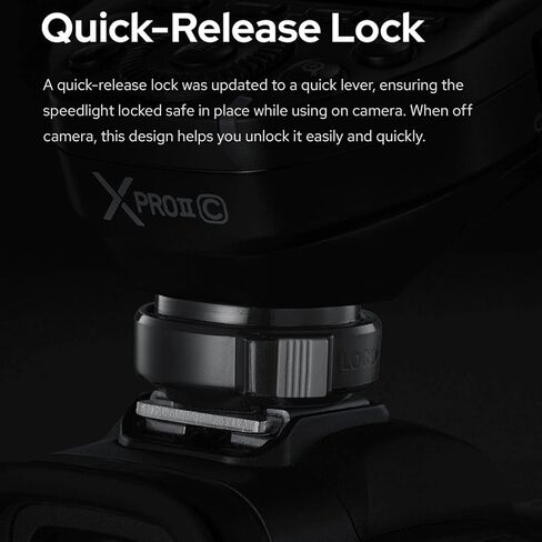 GODOX XproII-C E-TTL II 2.4G Wireless Flash Trigger High Speed Sync 1/8000s X System High-Speed with Big LCD Screen Transmitter in Saudi Arabia